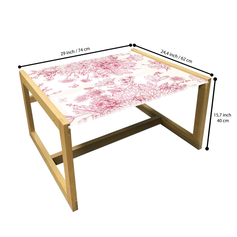 Table basse East Urban Home, H 15,75 po x L 29,13 po x l 24,4 po