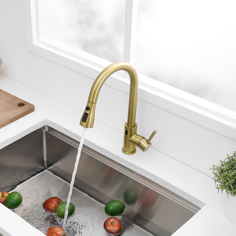 Robinet de cuisine sans contact, robinet de cuisine intelligent automatique mains libres, robinet de cuisine sans contact en acier inoxydable