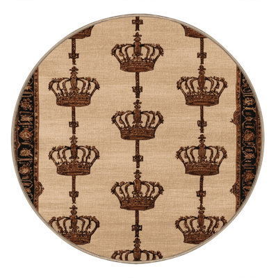 Machine Washable French Brown Area Rug