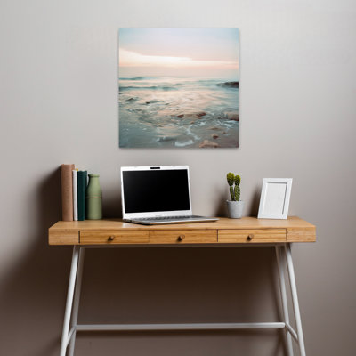 (Zs149-A) Seabreeze Melodies I Contemporary Ocean Sunset Art