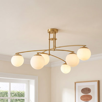 Fairfax 51" 9-Light Semi Flush Mount