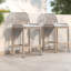 Tabourets confortables de patio, sièges modernes de corde en aluminium pour le patio à la maison