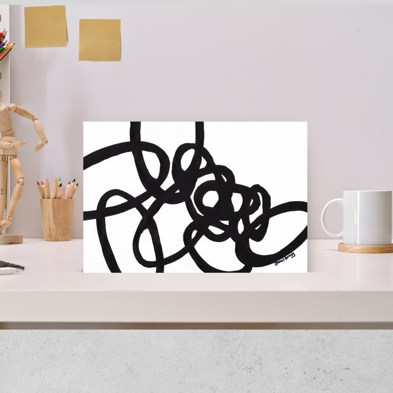 Art contemporain contemporain abstrait, H 12 po x l 18 po