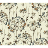 Candice Olson Modern Artisan Second Edition Floral Metallic Wallpaper Double Roll by Candice Olson