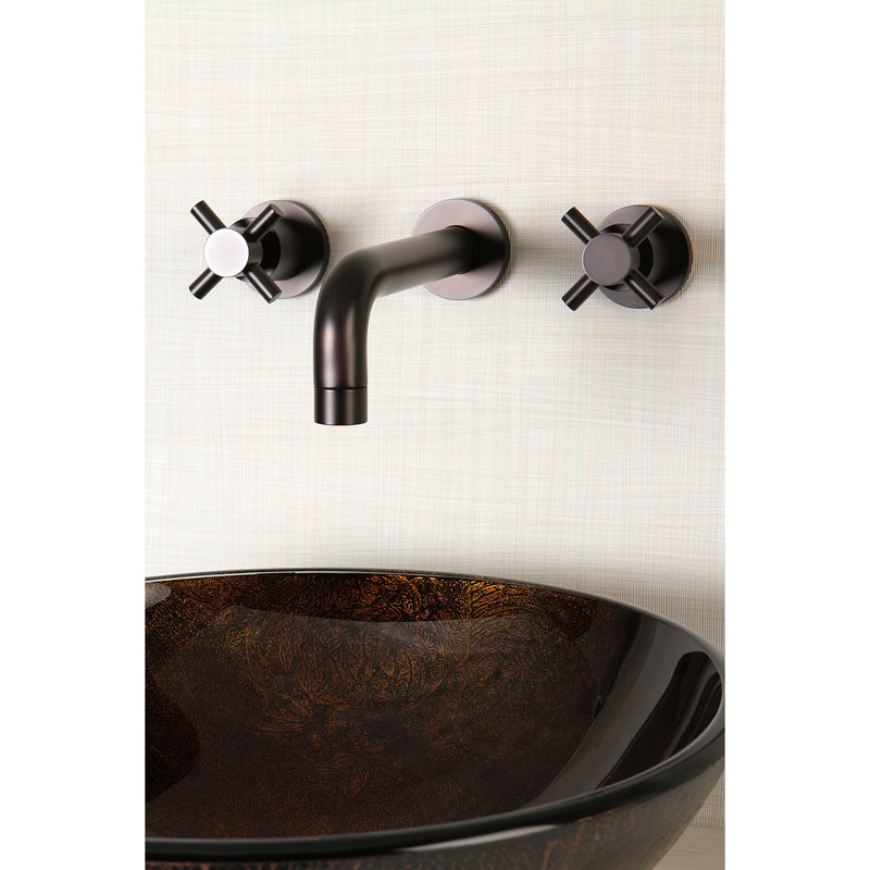 Concord Wall Mounted Bathroom Faucet, Oil Rubbed Bronze