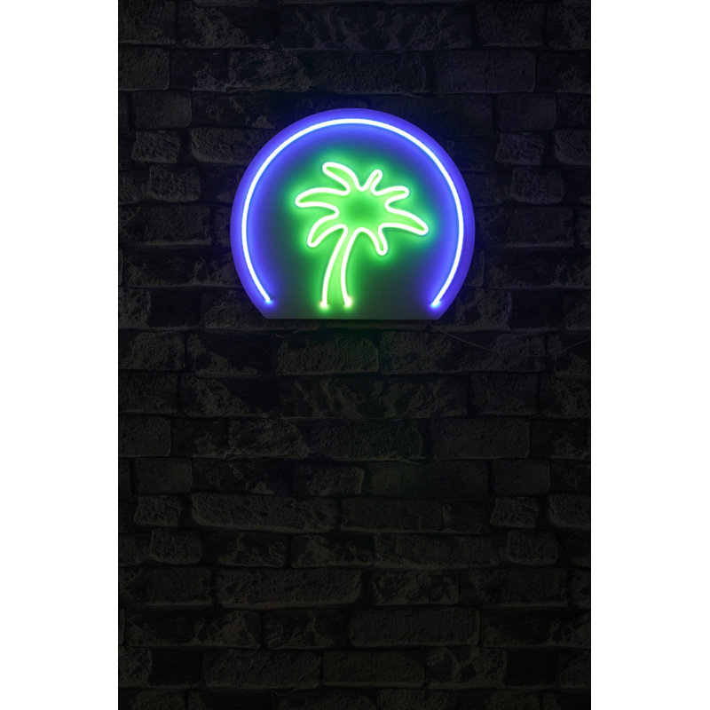Flexible LED Neon Strip Lighting, Waterproof IP67, 13.8 ft Length | Blue & Green Colors, 12V 4A DC Adapter | Built-in Wall Hanging System, Perfect for Home Decor & Parties | 8W-10W per Meter, PVC Foam Template