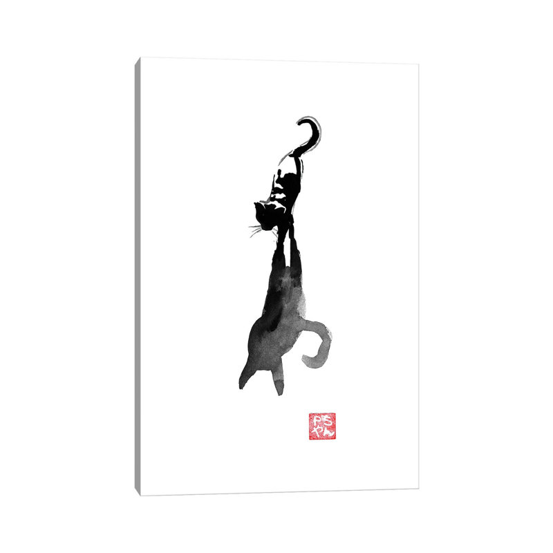 The Shadow of the Cat 1 Piece Wall Art on Canvas, 20.32 cm H x 30.48 cm W, Wrapped Canvas