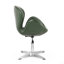 Fauteuil ballon pivotant rembourré en laine Raspberry-51336374