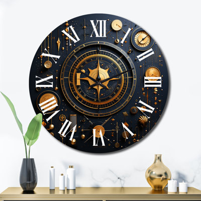 Horloge murale en métal