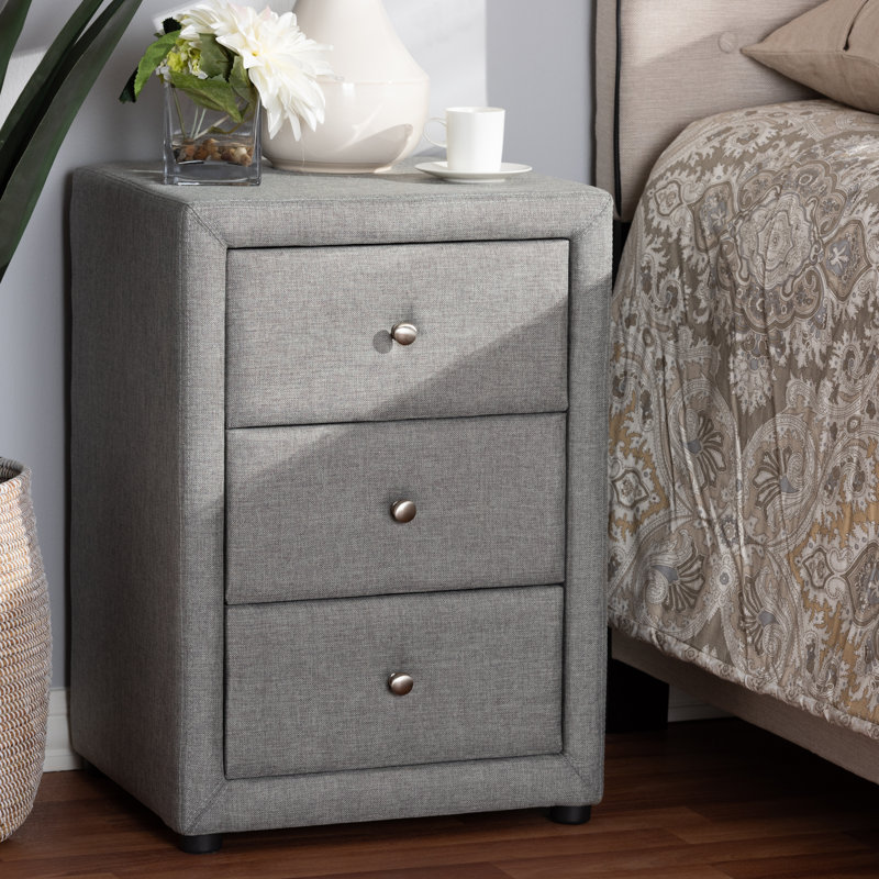 Kryslynn 18.5'' W Nightstand, Gray