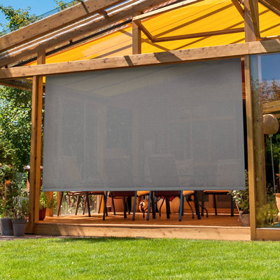 Hillhouse Semi-Sheer Outdoor Roller Shade