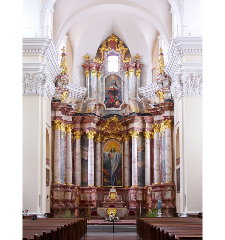 Autel de l'église Saint-Casmir, Lituanie, H 18 po x l 14 po