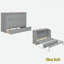 Lit escamotable avec grands tiroirs et USB-2100966086
