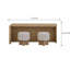 Banc de divertissement avec tabourets English Knotty Oak