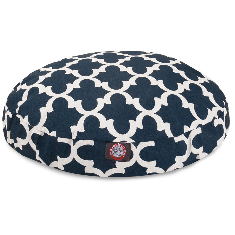 Lit-coussin pour chien Trellis, Petit (l 30 po x P 30 po x H 4 po), Bleu marine