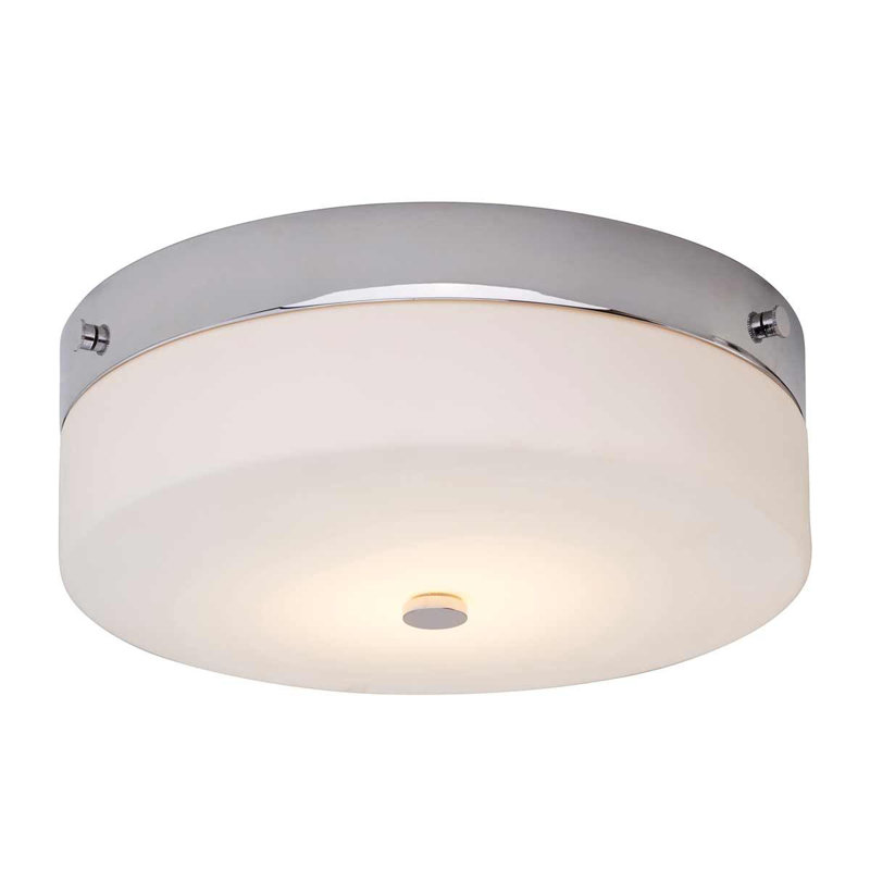 Harworth Flush Mount, Chrome, 9.5cm H x 29cm W x 29cm D
