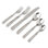Lucia 6 Piece 18/10 Stainless Steel Flatware Set, Service for 1