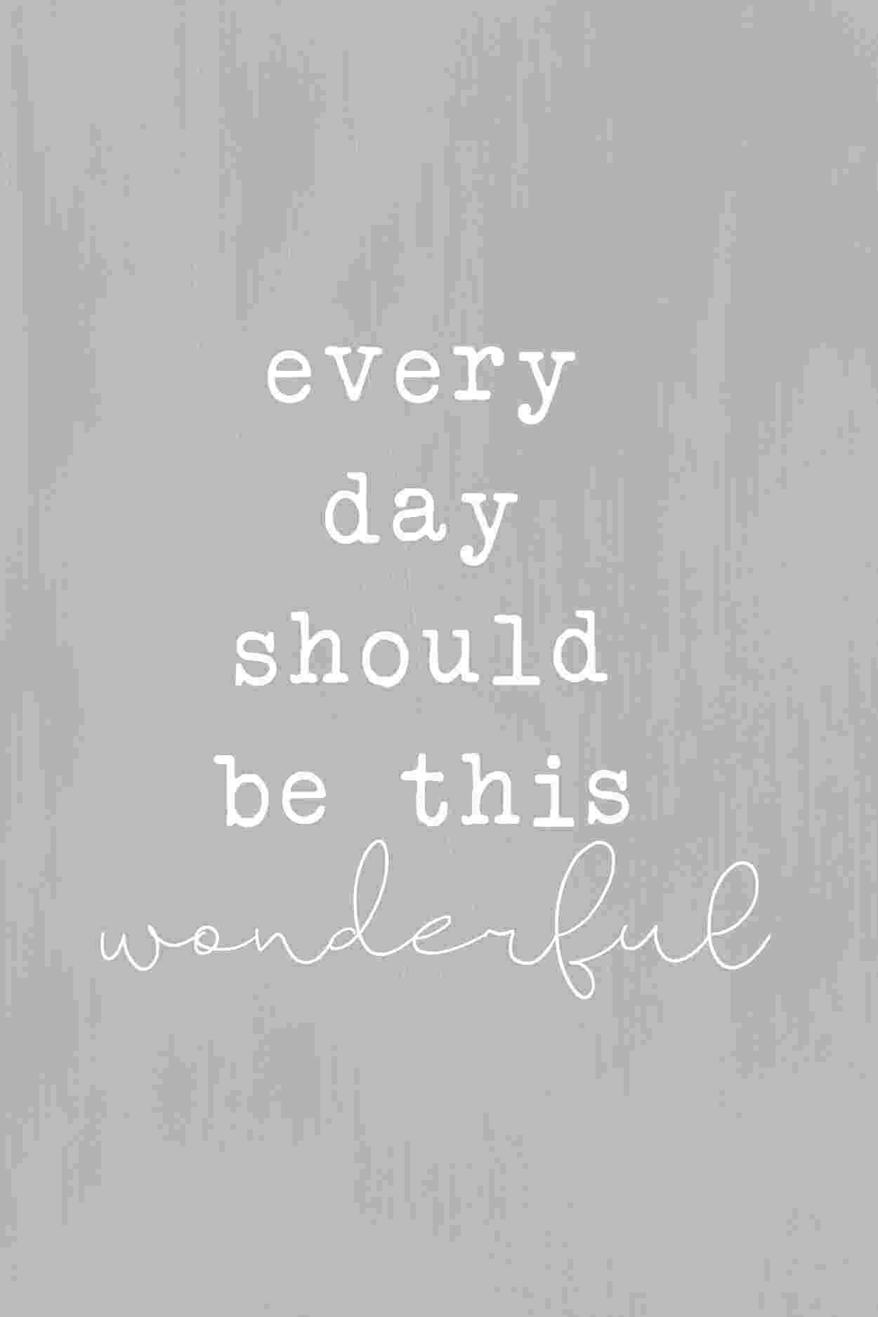Trinx Everyday is Wonderful - Wrapped Canvas Textual Art - Wayfair Canada