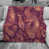 Brun / motif cachemire mauve