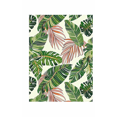 «Botanical Monstera Leaves», motif tropical non encadré