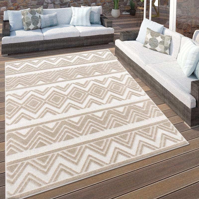 Grimsby Geometric Indoor / Outdoor Area Rug, Rectangular 160 x 230cm