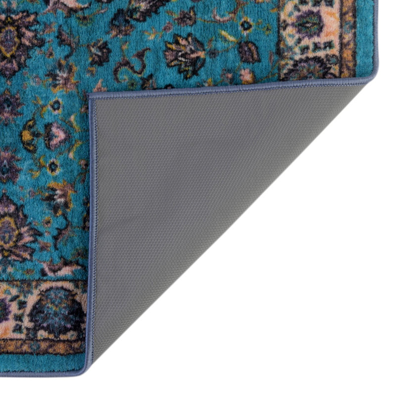 Tapis oriental bleu / brun, Rectangle 3 pi 3 po x 5 pi 3 po