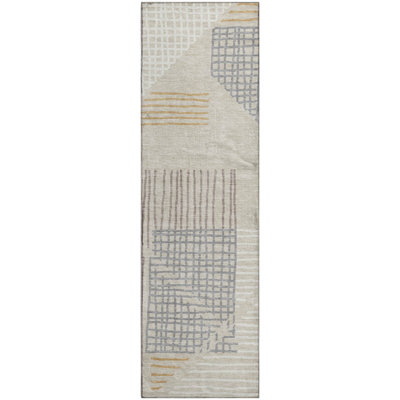 Premium Machine Washable Mayfield AMF2270 Striped Rug