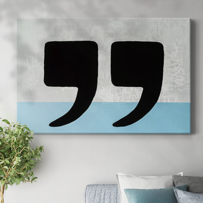 He said She said-Gallery Wrapped Canvas