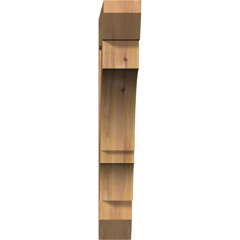 Support latté l 3 3 po x P 24 po x H 24 po, cèdre rouge de l'Ouest, H 24 po x l 3,5 po x P 24 po, Cèdre rouge, Lisse