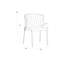 Chaise d'appoint rembourrée en blanc