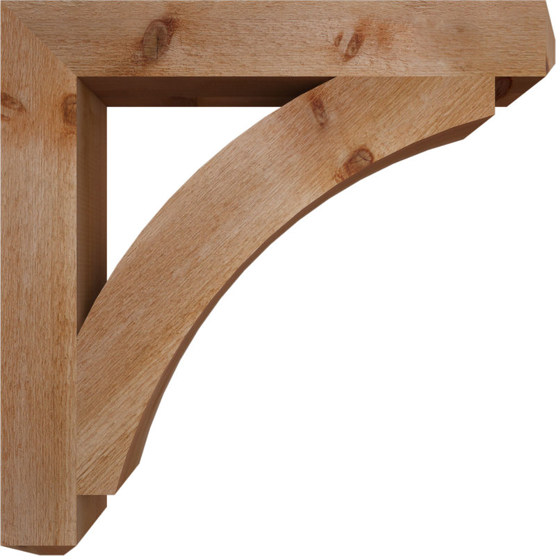 Thorton Craftsman Bracket, Western Red Cedar (Rough), 30" H x 4" W x 30" D