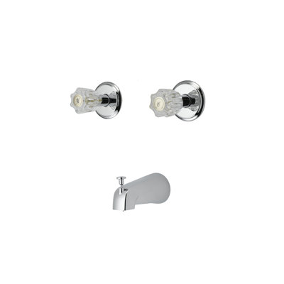 2 Handle Bath Faucet and Diverter