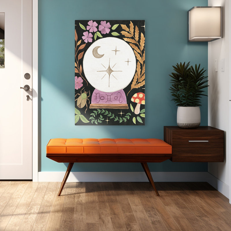 Spooky Chic III - Black Botanicals Brown Chic Art, 48" H x 32" W