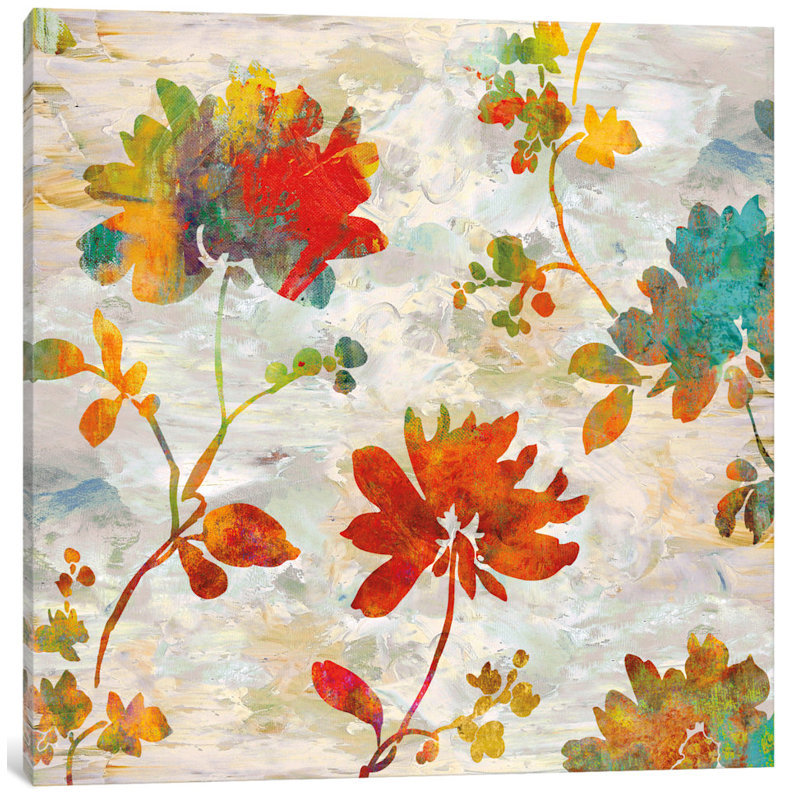 « jardin view ii », impression sur toile, H 12 po x l 12 po x P 1,5 po, Pas de tapis, Toile tendue