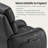 33'' Oversized Power Lift Recliner Chair With Heat & Massage – Dual Motor Electric Lift Assist, Super Soft Padding-490766344