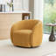 Fauteuil demi-tonneau pivotant en velours Arrun-223861488
