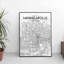 Minneapolis City Map - No Frame Print-1968526698