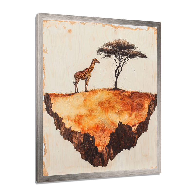 Gentjan - animaux, impressions sur toile, Argent argent, H 32 po x l 24 po, Framed Print without Mat