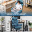 Millton Office Chair, Executive desk Chair Ergonomic High Back PU Leather Reclining Computer Chairs with Footrest Height Adjustable 360° Swivel Gaming Chair-2063051505