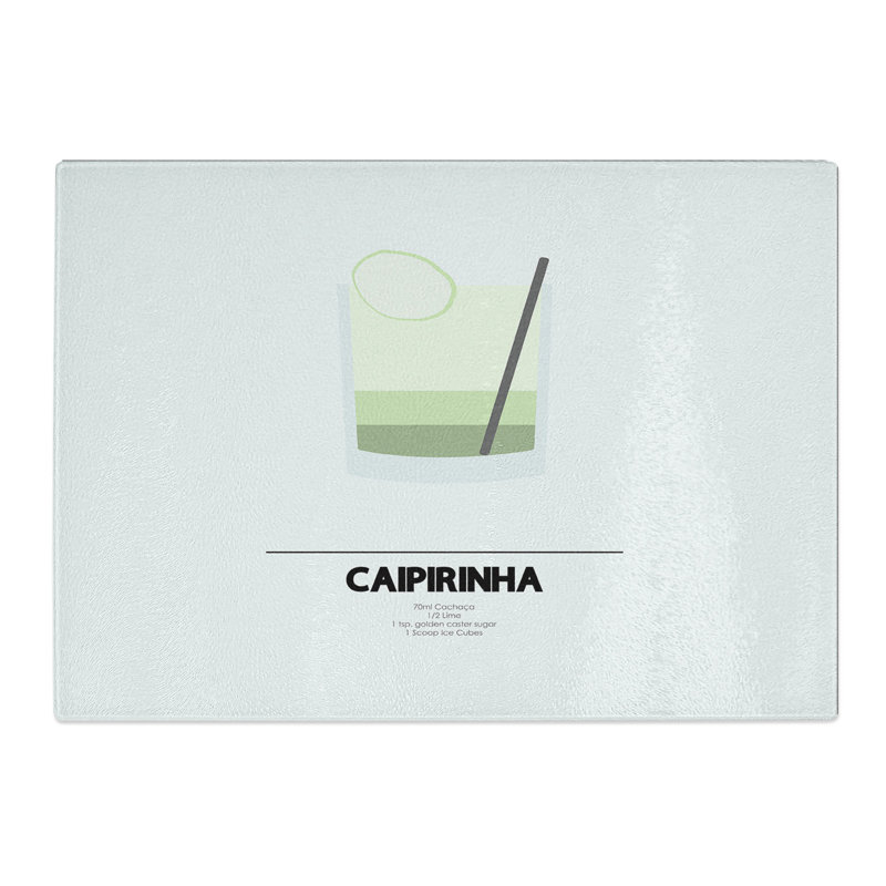 Caipirihna Cocktail Chopping Board, 0.4cm H x 28.5cm W x 39cm L