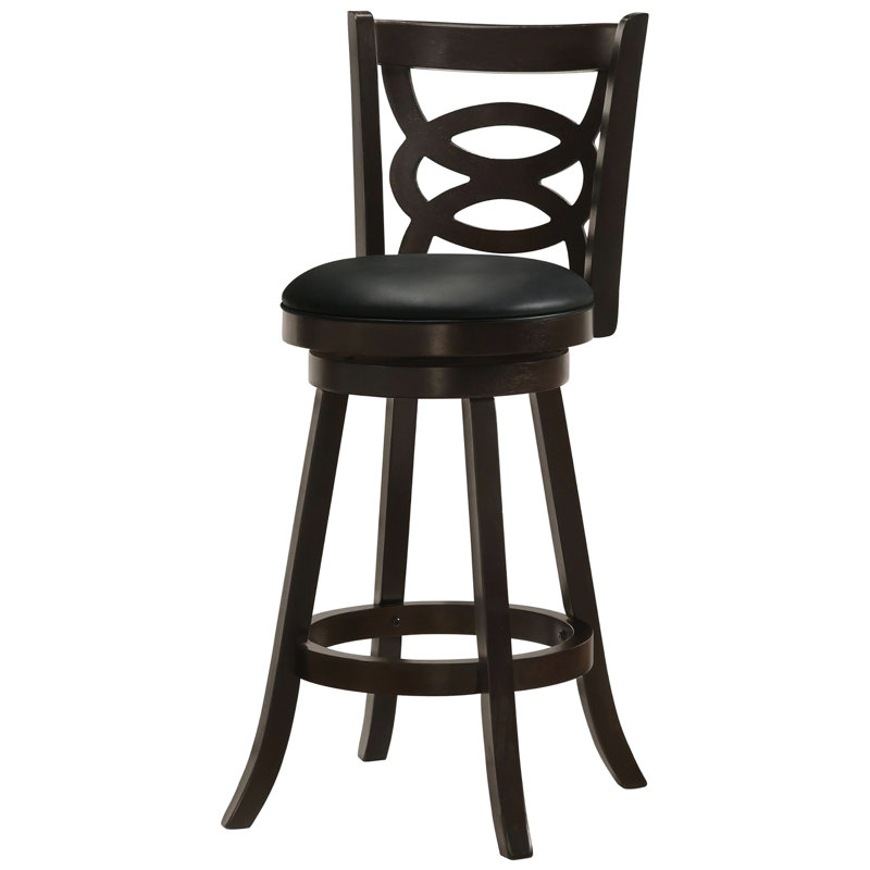 2 tabourets de bar pivotants Cappuccino - couleur, siège noir tendance pour salle à manger, revêtement, stable