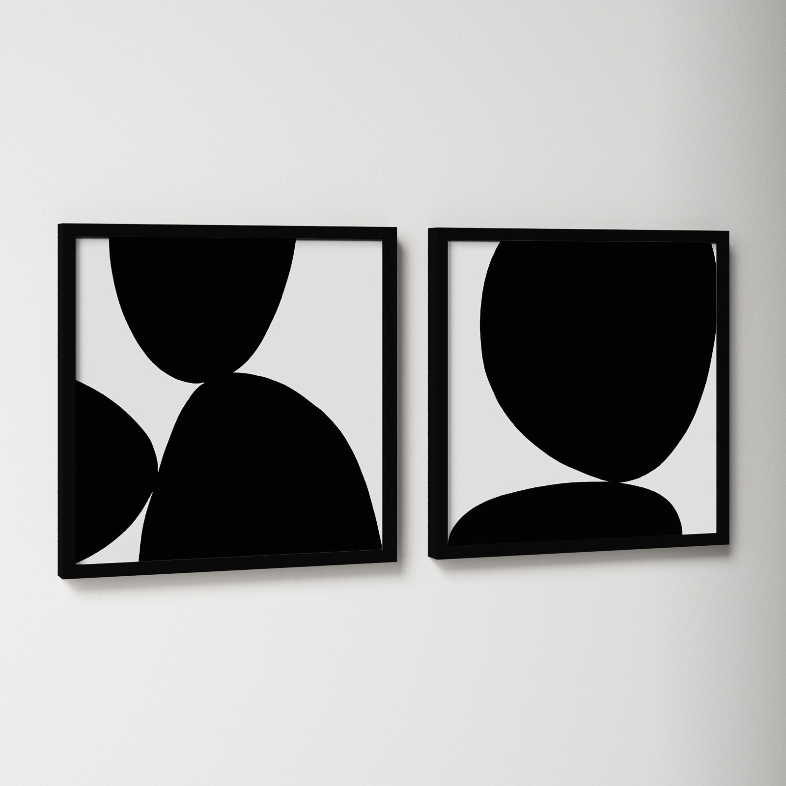 Black Ink by Lee Lessem, Black Framed, 16" H x 16" W x 1.25" D