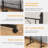 Small Standing Desk Adjustable Height, Mobile Stand Up Desks With Wheels, Portable Rolling Laptop Desks, C Side Table W/Wheels-36783967