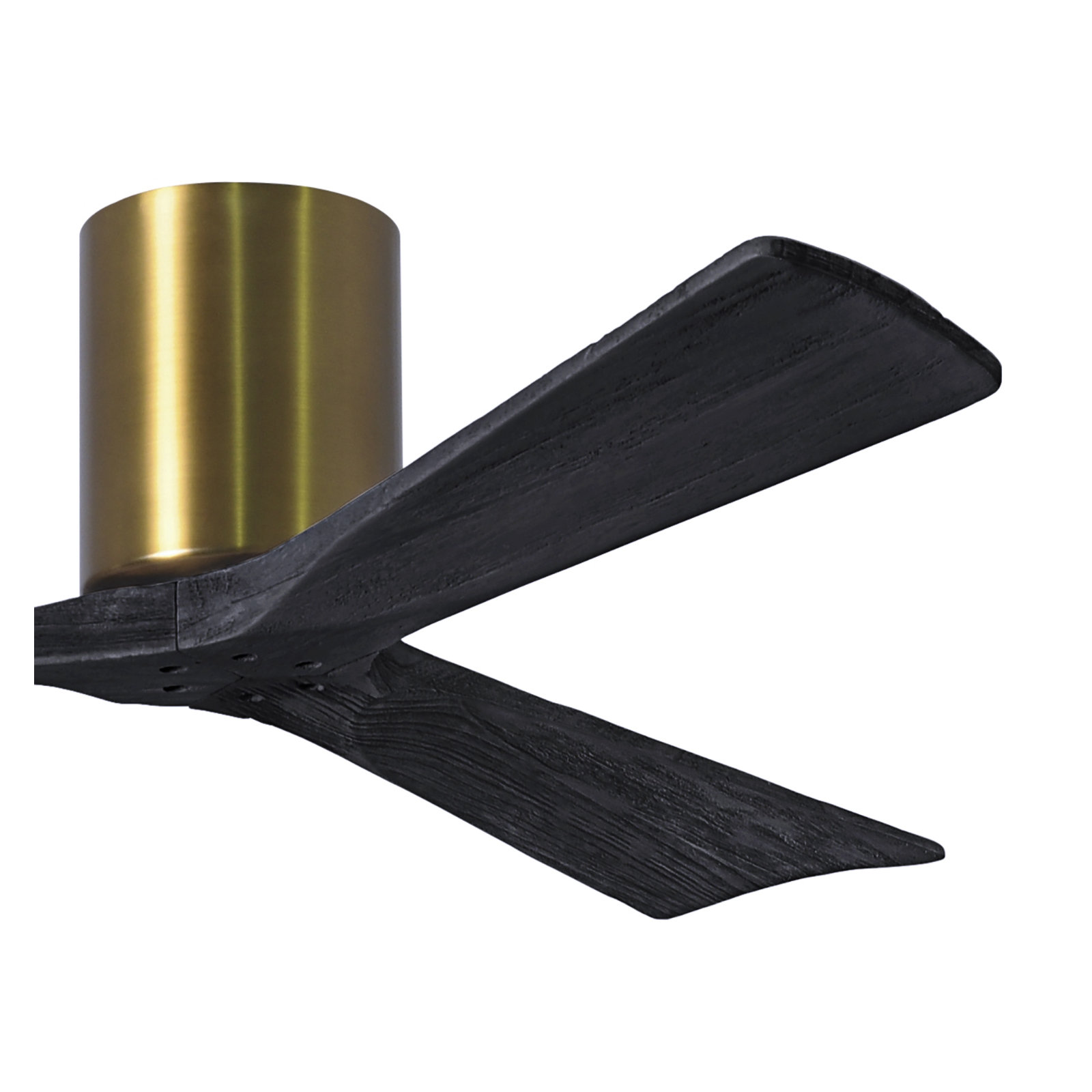 Olivier 3 Blade Ceiling Fan, Brushed Brass, Matte Black, 52"