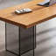 Bureau en bois massif clair et luxueux-133630471
