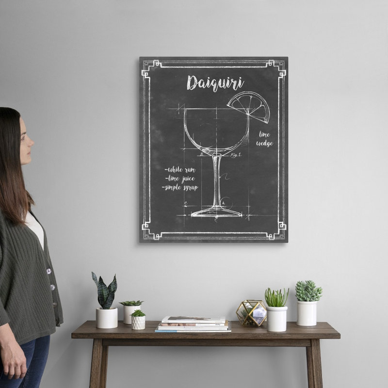 Mixology III - Impression sur toile, Toile tendue, H 30 po x l 24 po x P 1,25 po