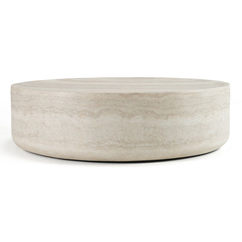 Hamidullah - Table basse moderne en faux travertin