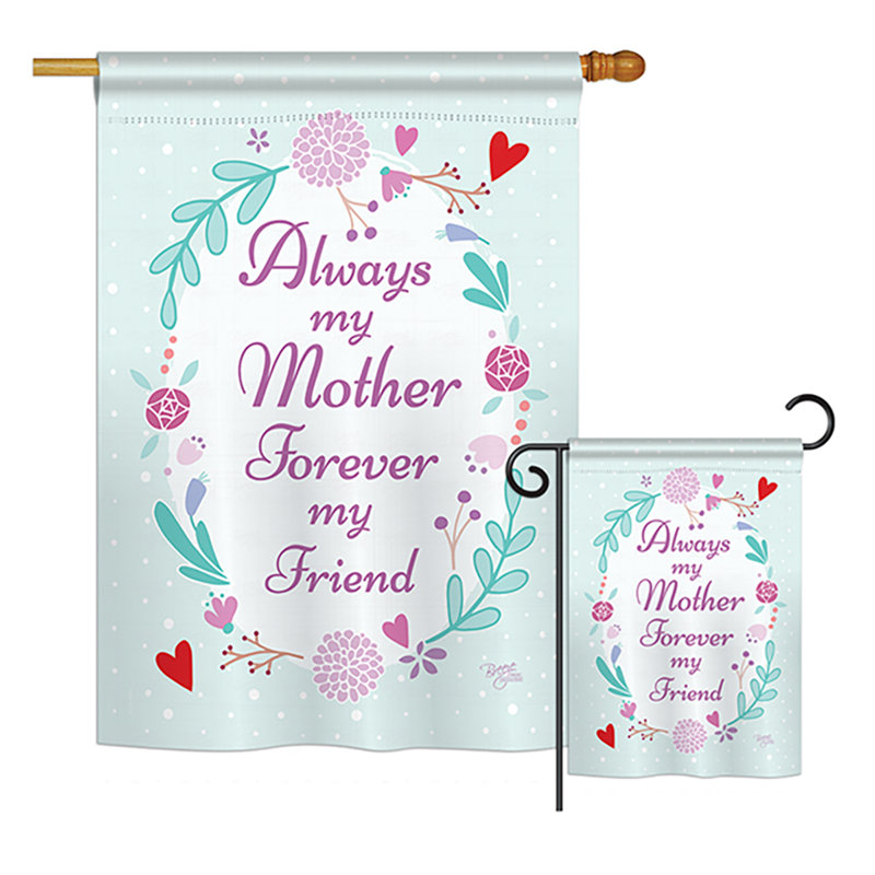 Ensemble de 2 faces en polyester "ma mère, friend special occasion special impressions family"