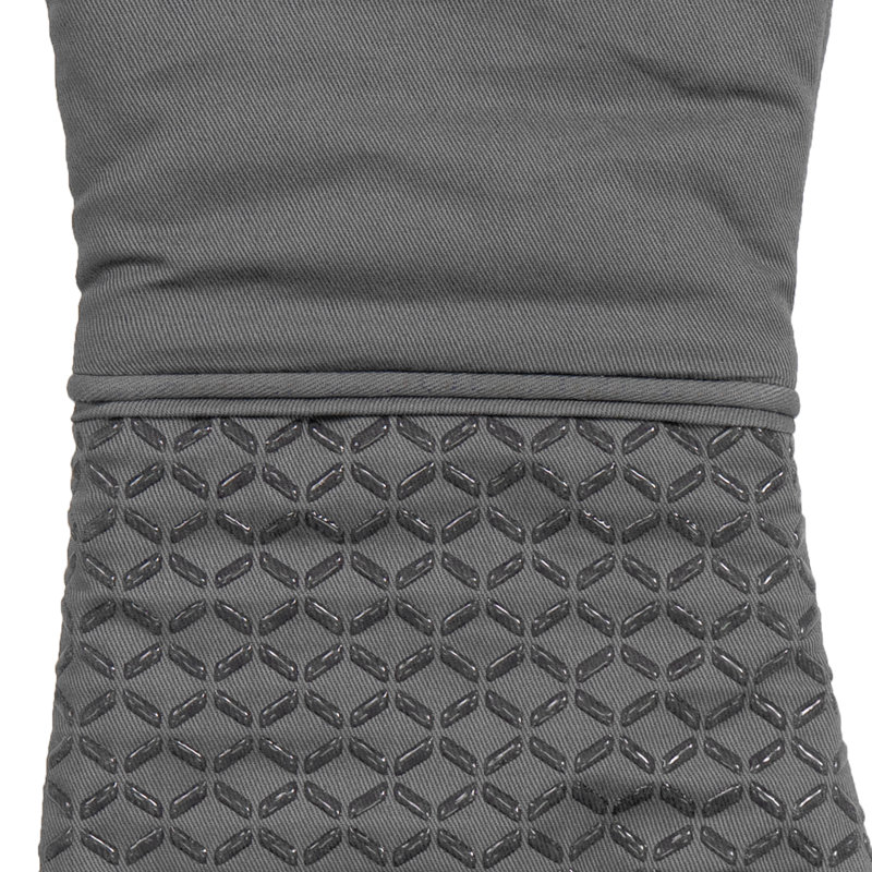 All-Clad Ogee Silicone Printed Oven Mitt (Set of 2), Pewter