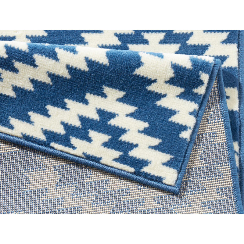 Basic Blue Rug, Runner 80 x 200cm
